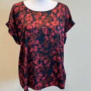 NWT Short Sleeve Flowered Nine West Top Sz XL